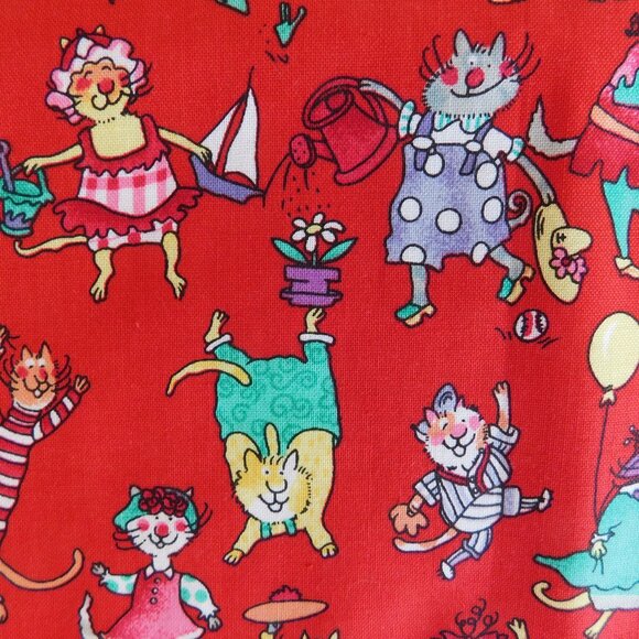 OOP this n that kats Alexander Henry Fabrics kawaii Where’s Waldo cat parade 1yd - Picture 16 of 16